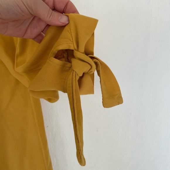 Piano C Dress - 3/4 Length Sleeves Midi Off Shoulder Size L Off Yellow color - Picture 11 of 11